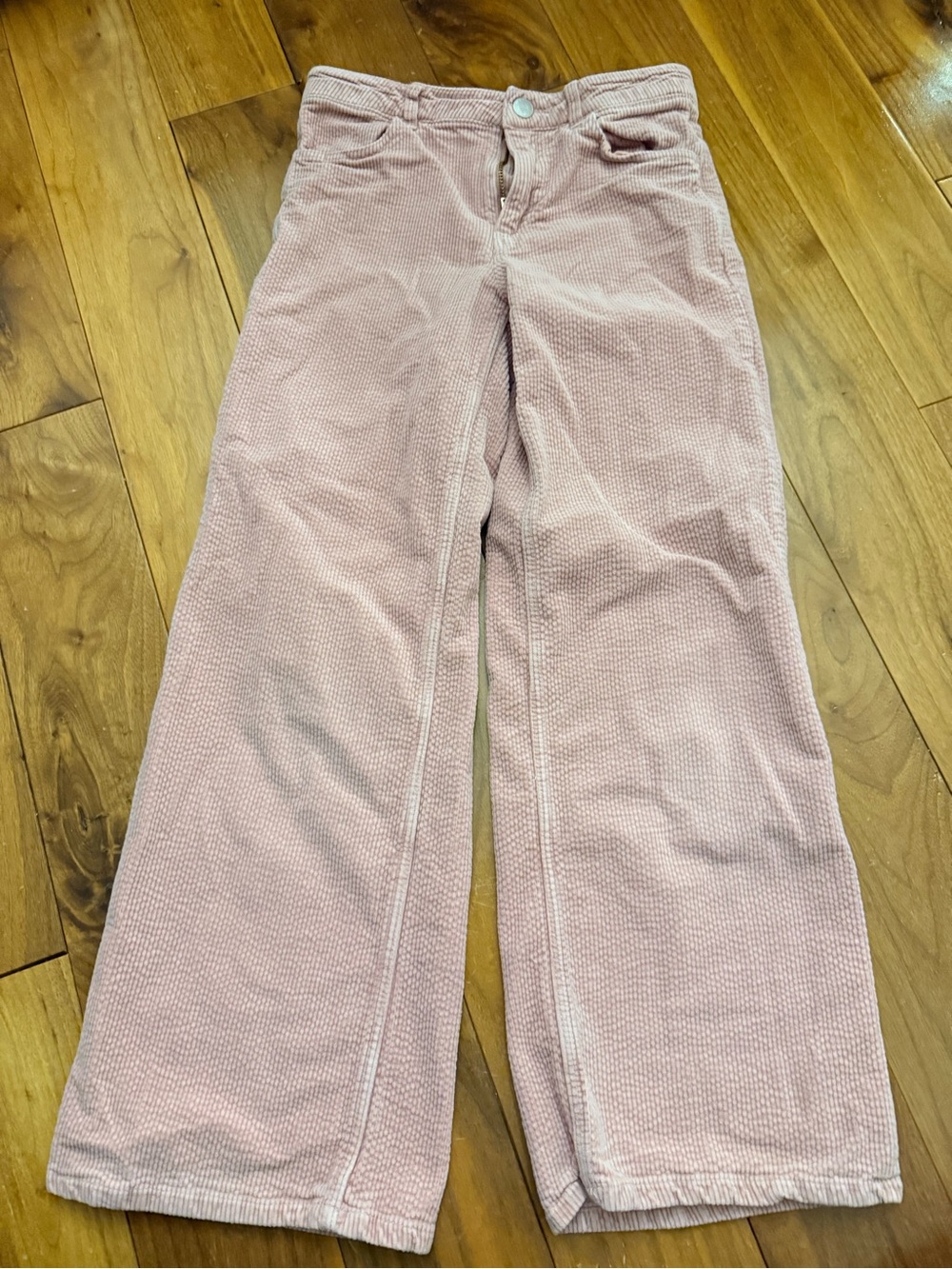 Kids Pink Corduroy Wide-Leg Pants size 9-10 kids